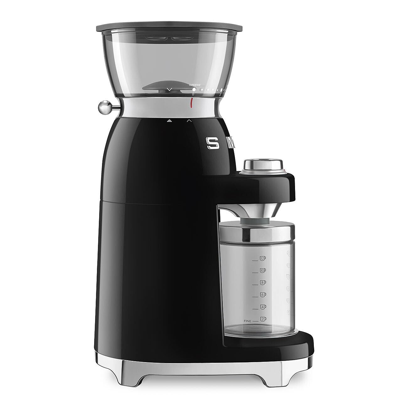 SMEG CGF03 50’s Retro Burr Coffee Grinder with 15 Grind Settings