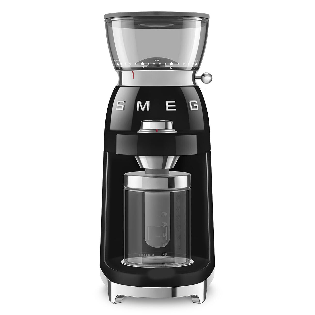 SMEG CGF03 50’s Retro Burr Coffee Grinder with 15 Grind Settings