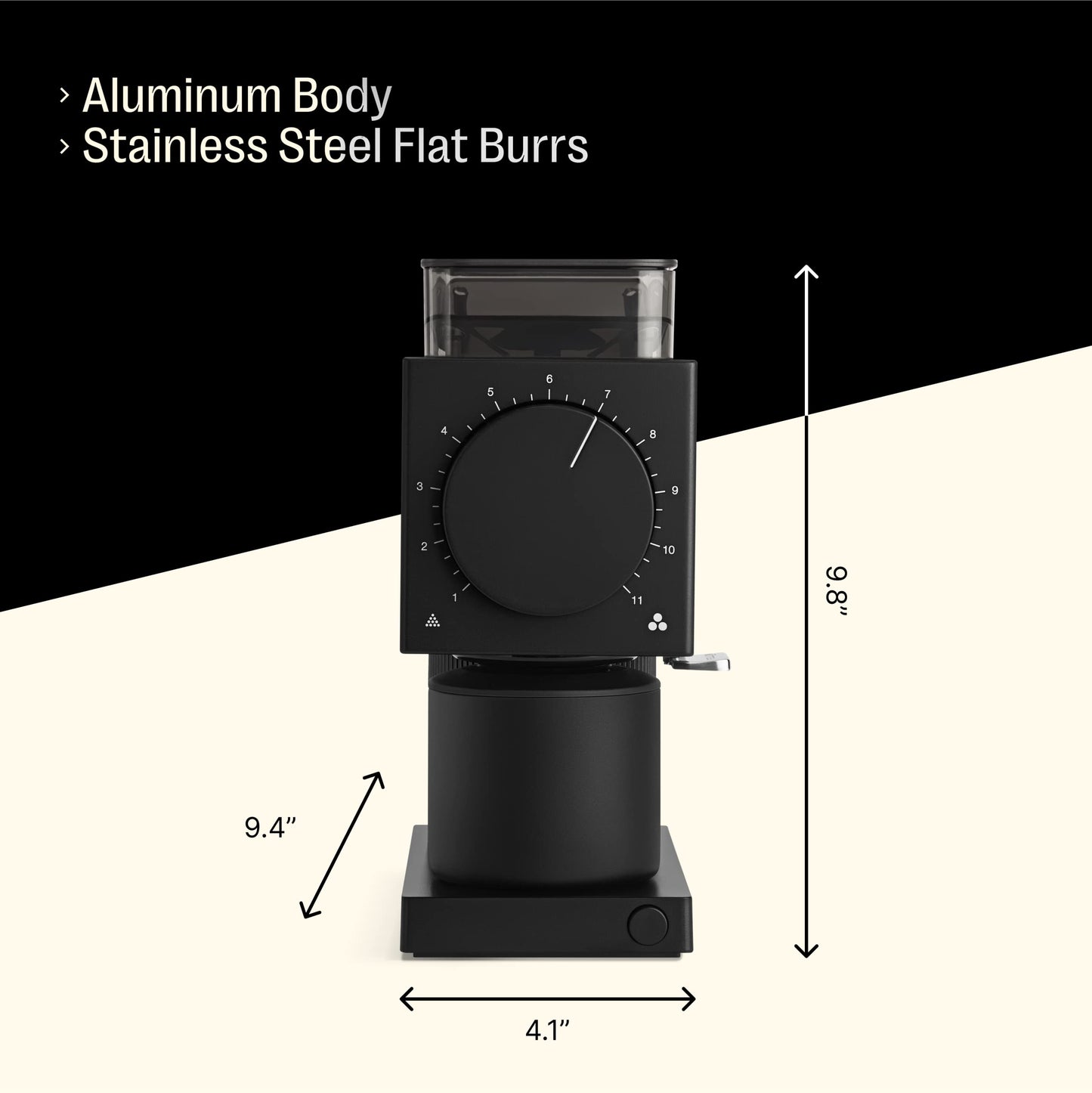 Fellow Ode Gen 2 64mm Flat Burr Coffee Grinder for Pour Over & Cold Brew