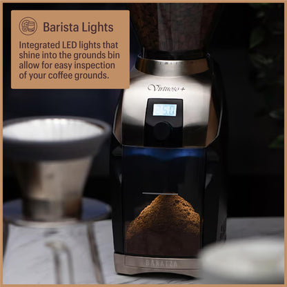 Baratza Virtuoso+ Premium Burr Coffee Grinder – Black