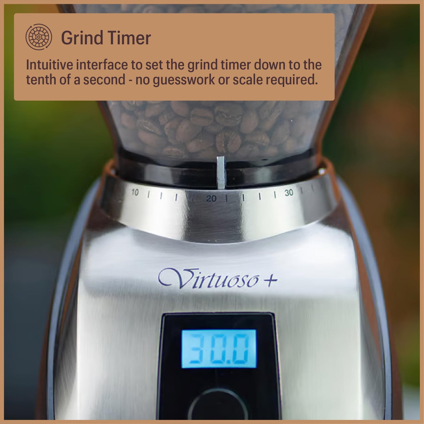 Baratza Virtuoso+ Premium Burr Coffee Grinder – Black